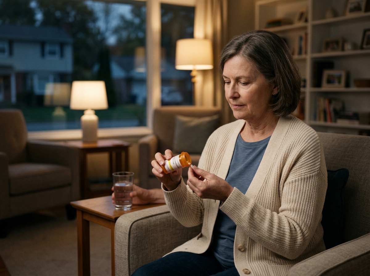 A quiet evening levothyroxine routine with no food nearby