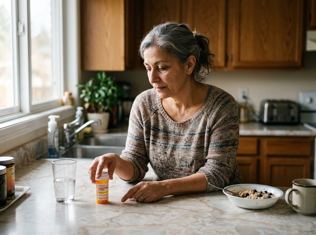 A patient deciding whether to take a missed levothyroxine dose now or wait until the next scheduled dose